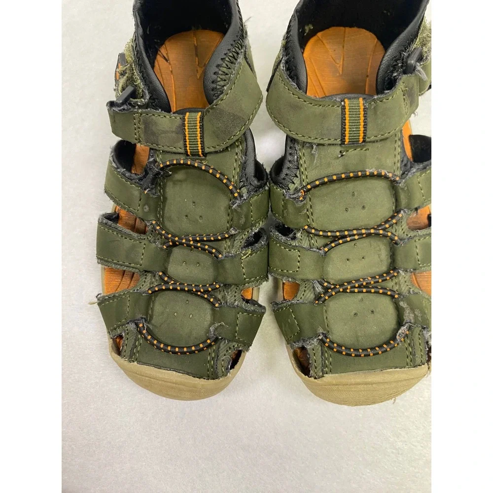 Eddie Bauer Kids Green Outdoor Adventure Sport‎ Sandals Size 11 M